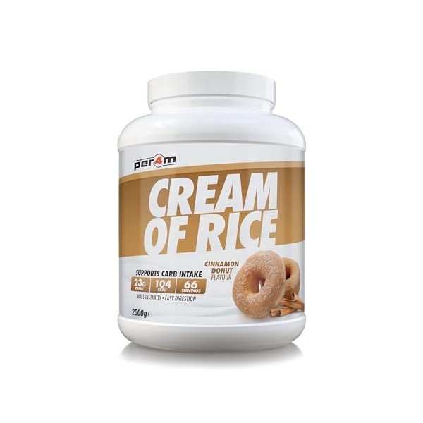 Per4m Crème de Riz Biscuit Confiture 2kg – Crème de riz goût biscuit à la confiture pour la récupération musculaire Mélange d...