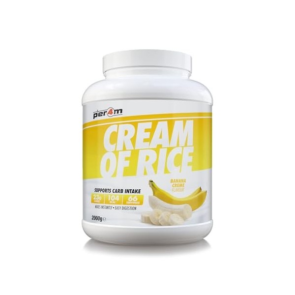 Per4m Crème de Riz Biscuit Confiture 2kg – Crème de riz goût biscuit à la confiture pour la récupération musculaire Mélange d...