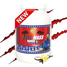 BPV BULL MASS GAINER 1500 g | Hardgainer complexe avec glucides, protéines, BCAA, EAA et vitamines. Idéal pour la constructio