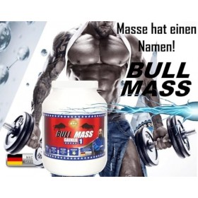 BPV BULL MASS GAINER 1500 g | Hardgainer complexe avec glucides, protéines, BCAA, EAA et vitamines. Idéal pour la constructio