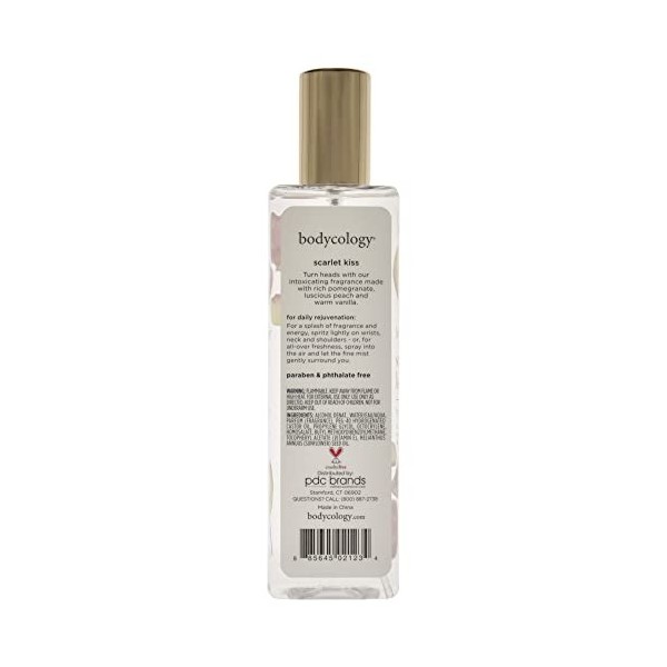 Bodycology Scarlet Kiss For Women 8 oz Fragrance Mist