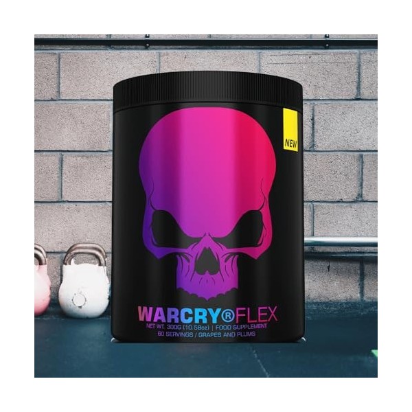 Genius Nutrition WARCRY Flex 60 Servings Raisins et prunes - Vitamines, minéraux et santé - Soutien articulaire