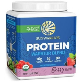 Mélange de protéines Sun Warrior végétalien à base de plantes, baies, 375 g