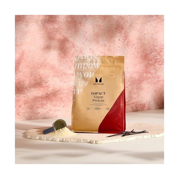 Myprotein Impact Vegan Protein, saveur vanille, 1 kg, 24 g de protéines végétales, 33 portions