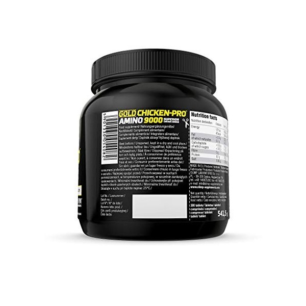 OLIMP SPORT NUTRITION Gold Chicken Pro Amino 9000 Mega Tabs 300 Comprimes