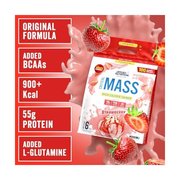 Applied Nutrition Critical Mass Original Strawberry 6Kg