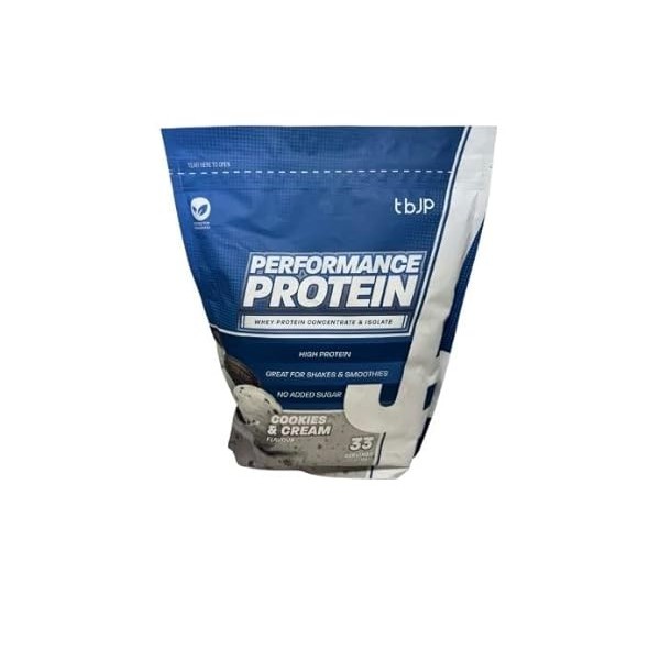 Entraîné par JP Performance Protein, Cookies & Cream - 1000 g