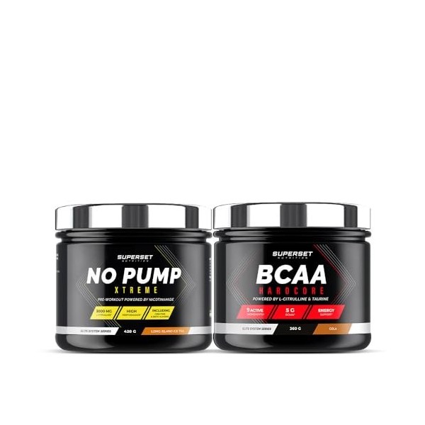 Programme Intensif Training - BCAA Hardcore Cola - No Pump Xtreme Long Island Icetea