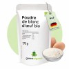 Poudre de blanc d’œuf bio, 175 g – protéine pure issue d’œufs bio, sans sucre, pour la cuisine & la pâtisserie | GreenOrganic...