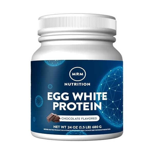 MRM, Protéines doeufs blanc naturel, Chocolat, 24 oz 680 g 