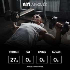 OUT ANGLED Beef Iso Plus, poudre disolat de protéine de bœuf, riche en protéines, zéro graisse et sucre | 1,8 kg, ananas et 