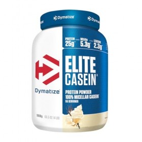 Dymatize Elite Casein Protein Powder Mild Vanilla Flavor 1800g – Slow Release Casein with BCAAs Protéines de caséine