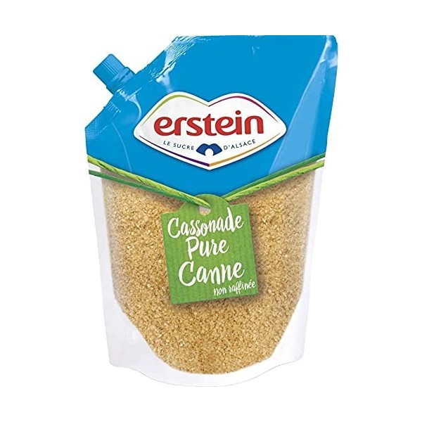 Erstein Cassonade Pure Canne Non Raffiné 750g lot de 6 