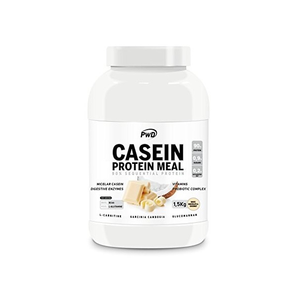 Casein Protein Meal 1,5 kg blanc chocolat et coconut 