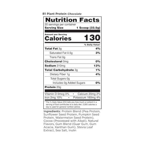 Plant Protein, Chocolate - 670g