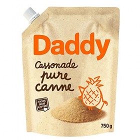 DADDY - Cassonade Pure Canne Kraft 750G - Lot De 4