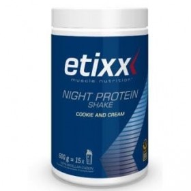 Etixx Night Protein Shake - Saveur Chocolat, 600g - Protéines à Libération Lente pour Récupération Nocturne et Renforcement M