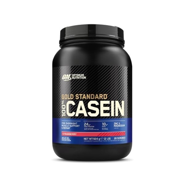 Optimum Nutrition Gold Standard 100% de Protéine de Caséine en Poudre Fraise