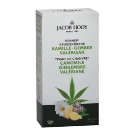 Jacob Hooy Hennep Kamille - Gember - Valeriaan Thee 20 zakjes Protéines de chèvre