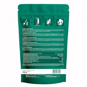 Intenson Protéine de Chanvre en Poudre, 500 g, Riche en Protéines, Soutient le Maintien et la Régénération Musculaire, Végan,