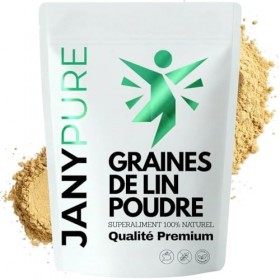 Poudre de Lin Doré Déshuilée | 33% Protéines Végétales & 40% Fibres | Farine Low-Carb Keto Sans Gluten | Riche en Oméga-3 & L
