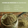 NaturaleBio Protéine de Chanvre en Poudre 500 g - Proteine en Poudre pour Personnes Actives - Idéal pour Régimes Sans Gluten,...