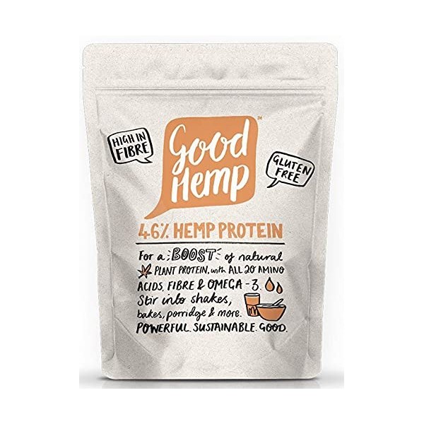 Good Hemp Poudre de protéine de chanvre 46 %, 500 g
