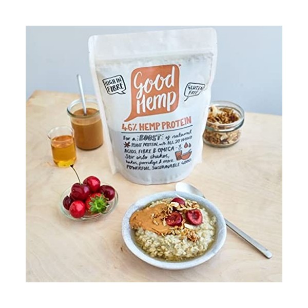 Good Hemp Poudre de protéine de chanvre 46 %, 500 g