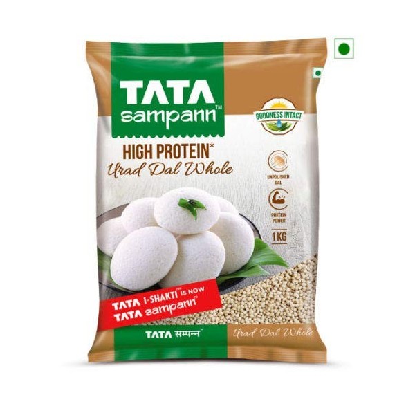 Tata Sampann Indien Pulses Haute Protéine Urad Dal Entier/Gram Noir