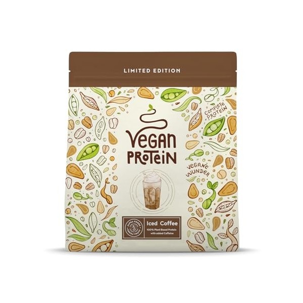 LIMITED EDITION Vegan Proteine en Poudre [600g] | Café Crème | 18g Protein | Pois, Riz & Tournesol | Pre/Post Workout Protein