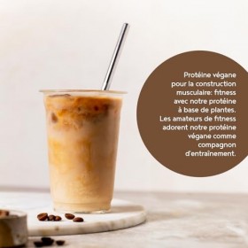 LIMITED EDITION Vegan Proteine en Poudre [600g] | Café Crème | 18g Protein | Pois, Riz & Tournesol | Pre/Post Workout Protein