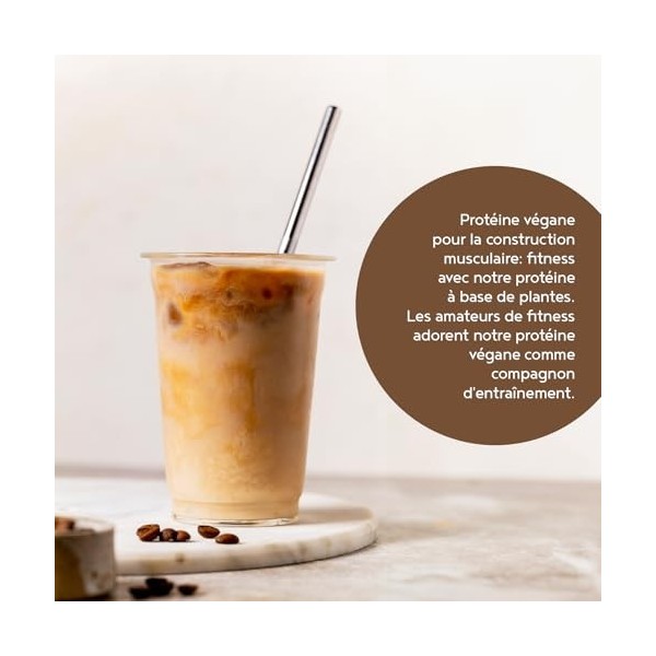 LIMITED EDITION Vegan Proteine en Poudre [600g] | Café Crème | 18g Protein | Pois, Riz & Tournesol | Pre/Post Workout Protein
