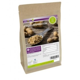 Vita2You Protéines darachide 500 g - 51 % de protéines - Protéines végétaliennes - Sauce darachide - Sans gluten - Qualité 