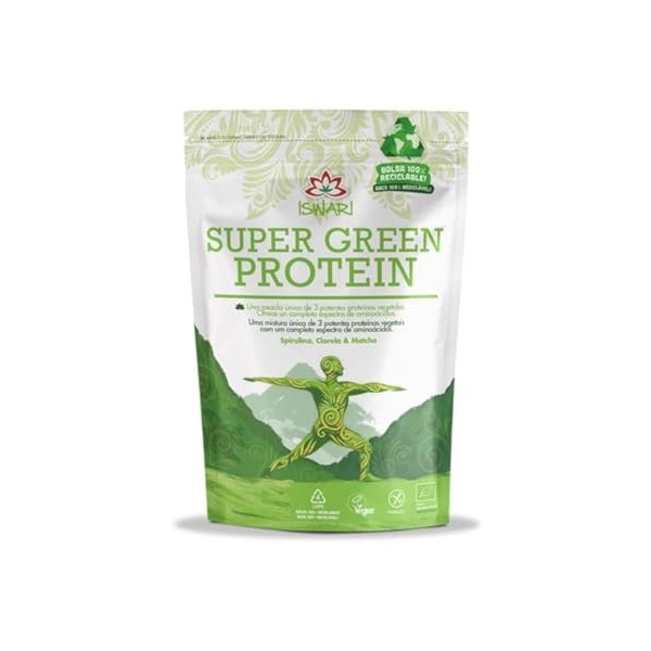 SUPER GREEN PROTEIN superalimento 250gr. – produit spécialisé pour un usage quotidien, poids 250 g, convient à ceux qui reche