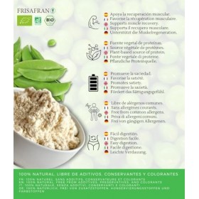 FRISAFRAN | Protéine de pois Bio 500g | Concentré de poudre de protéines | Poudre de protéine de pois | pois moulu | superali...