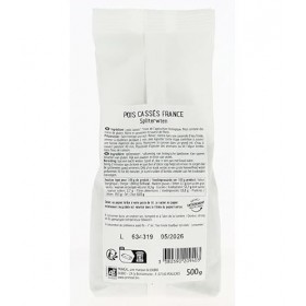 Primeal Pois Casses France 500 g - Bio Protéines de pois