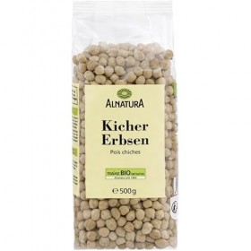 ALANATURA Pois Chiches Bio 500G – Source de Protéines Naturelles pour Recettes Équilibrées- Lot De 4