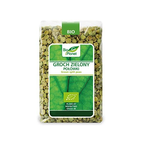 Moitiés de pois verts BIO 500 g - BIO PLANET