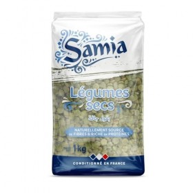 SAMIA – Pois Cassés Gourmands pour Vos Plats Savoureux, Texture Fondante et Kit de 1kg - Le lot de 4