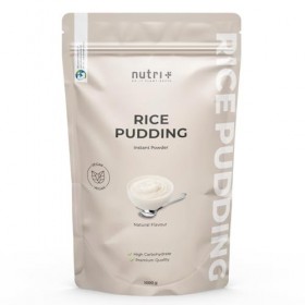 Nutri + Rice Pudding Powder 1 kg sans Sucre + Édulcorants neutres - Pouding instantané au Riz 1000 g naturel - pauvre en Grai