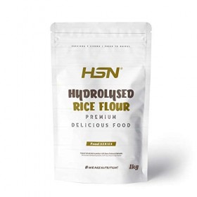 Farine de riz hydrolysée HSN | Farine de riz hydrolysée | 100% dhydrates de carbone naturels | Excellente digestion + textur