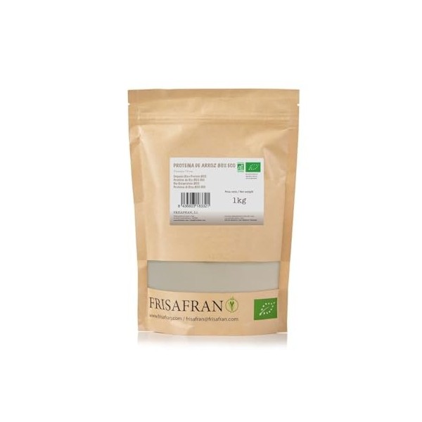 FRISAFRAN | Protéines de Riz en Poudre Bio 500g | protéines végétales et Vegan | 100% Naturel | Protéine végétalienne | Riz |...