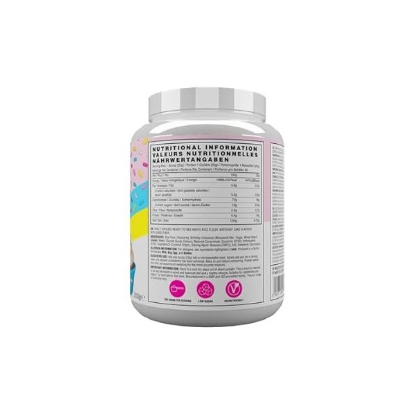 Naughty Boy Crème de riz 80 portions – Complément à la crème de riz, glucides propres pour une performance optimale, goût inc