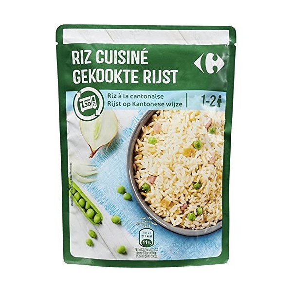 CRF Riz micro-ondes à la cantonaise 1mn3 Protéines de riz