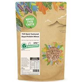 Wholefood Earth Protéine de Soja Texturée PVT - Sans OGM, Vegan, 500 g Protéines de soja