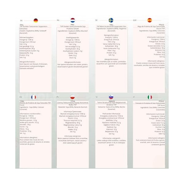 Wholefood Earth Protéine de Soja Texturée PVT - Sans OGM, Vegan, 500 g Protéines de soja