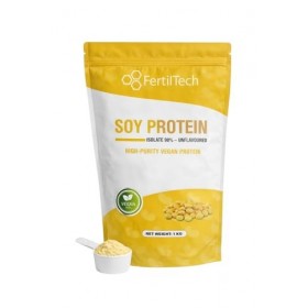FertilTech Protéine de Soja Isolat 90% 1 kg 1000 g – 40 Portions – Haute Teneur en Protéines – Sans Arôme – Vegan – Non OGM