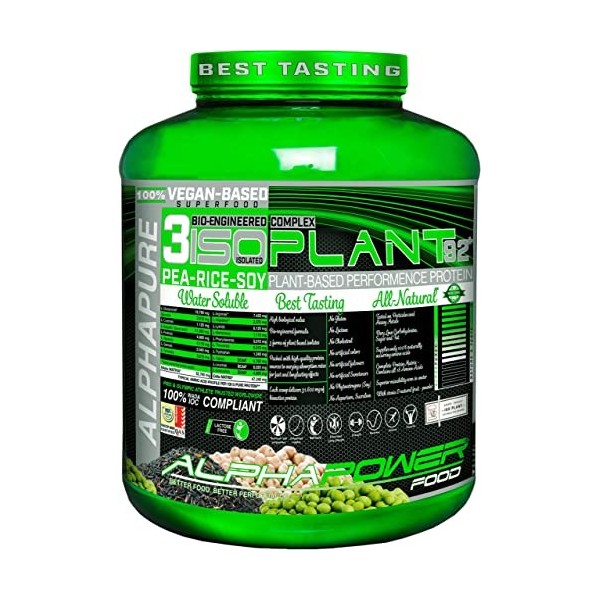 Protéines en poudre végétaliennes sans lactose, shake protéiné en poudre | sans édulcorants artificiels, ni sucre | riz brun,