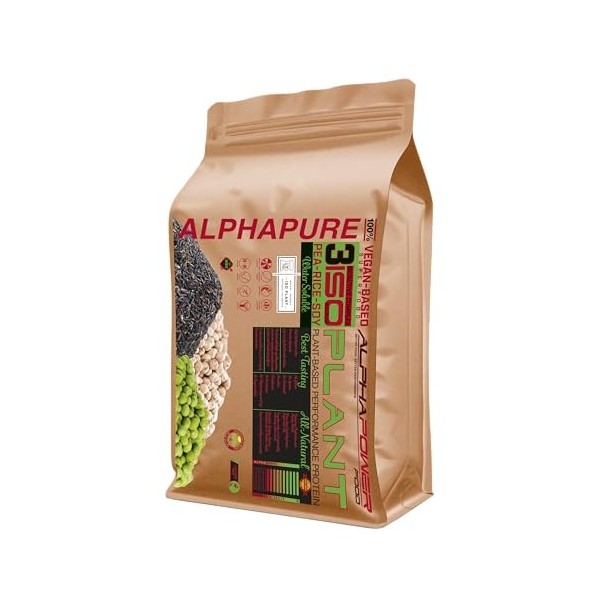 Protéines en poudre végétaliennes sans lactose, shake protéiné en poudre | sans édulcorants artificiels, ni sucre | riz brun,