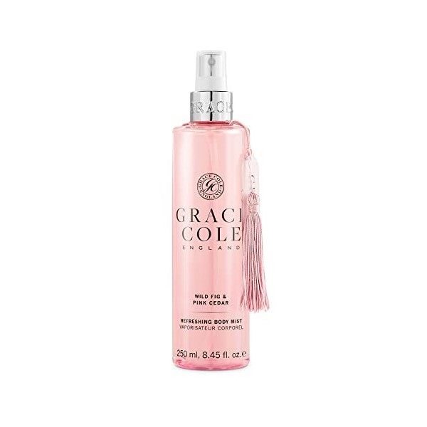 Grace Cole Wild Fig & Pink Cedar Body Mist, Hydrating Formula, Light on Hair and Skin, Leaves you Feeling and Smelling Fresh 